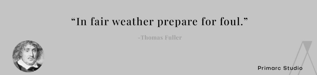 Quote by Thomas Fuller about weather