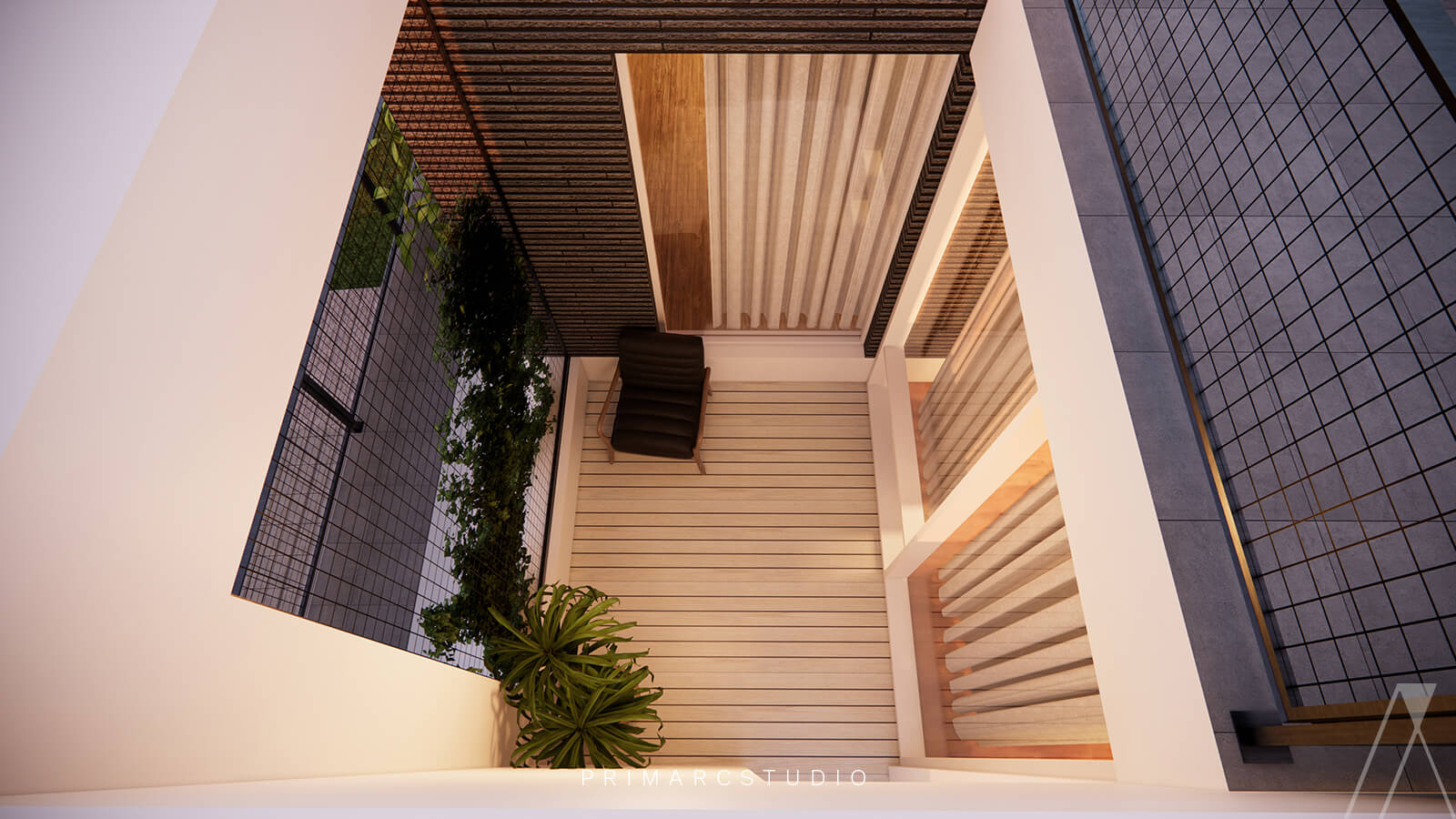 Balcony design in the modern house