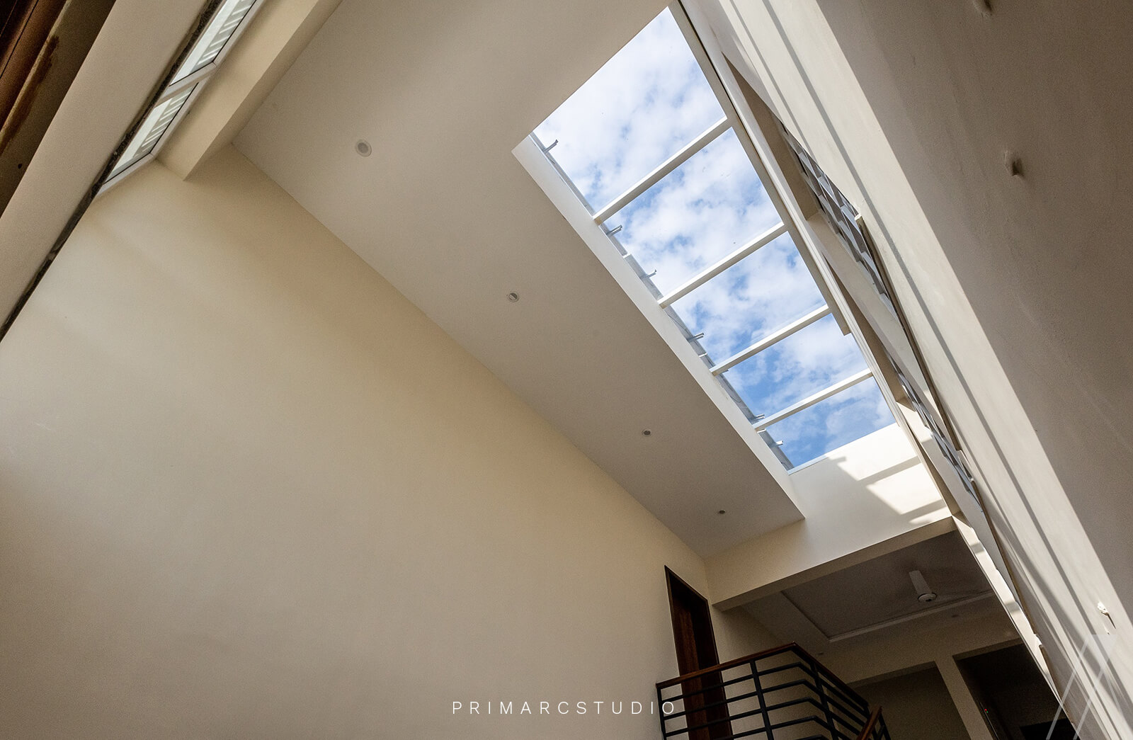 Skylight details in the modern house in Bahria Enclave