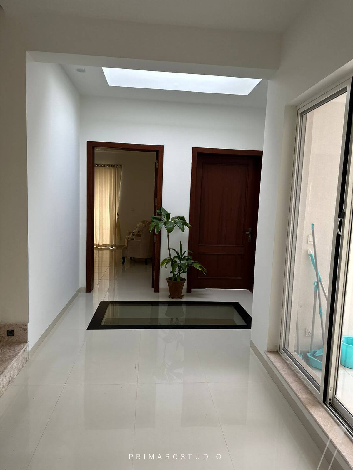 Skylight on the bedrooms entrance and roof