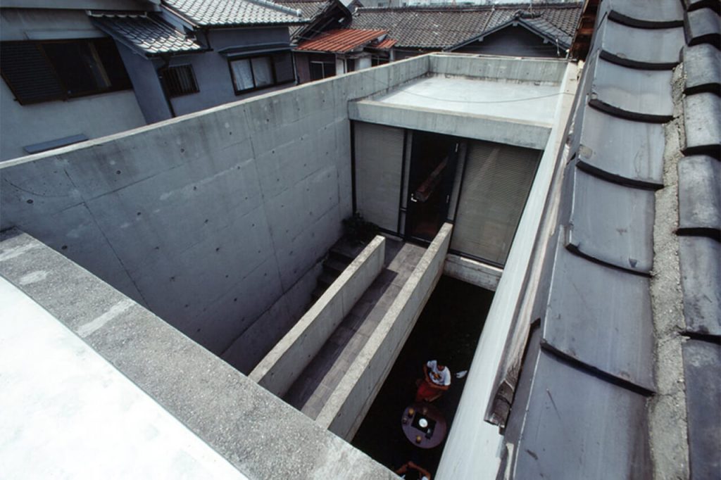 Picture from roof of Azuma House by Architect Tadao Ando