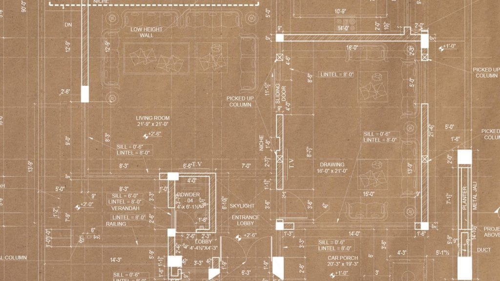 Floor plan with details