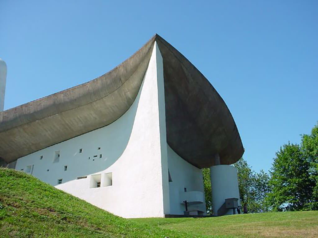 Chapelle Notre Dame du Haut, Ronchamp by Architect Le Corbusier