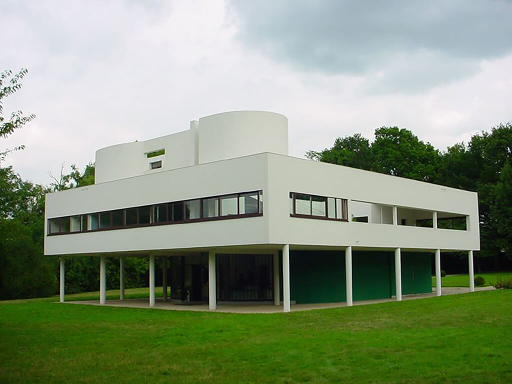 Le Corbusier, Villa Savoye, Poissy, France by Architect Le Corbusier