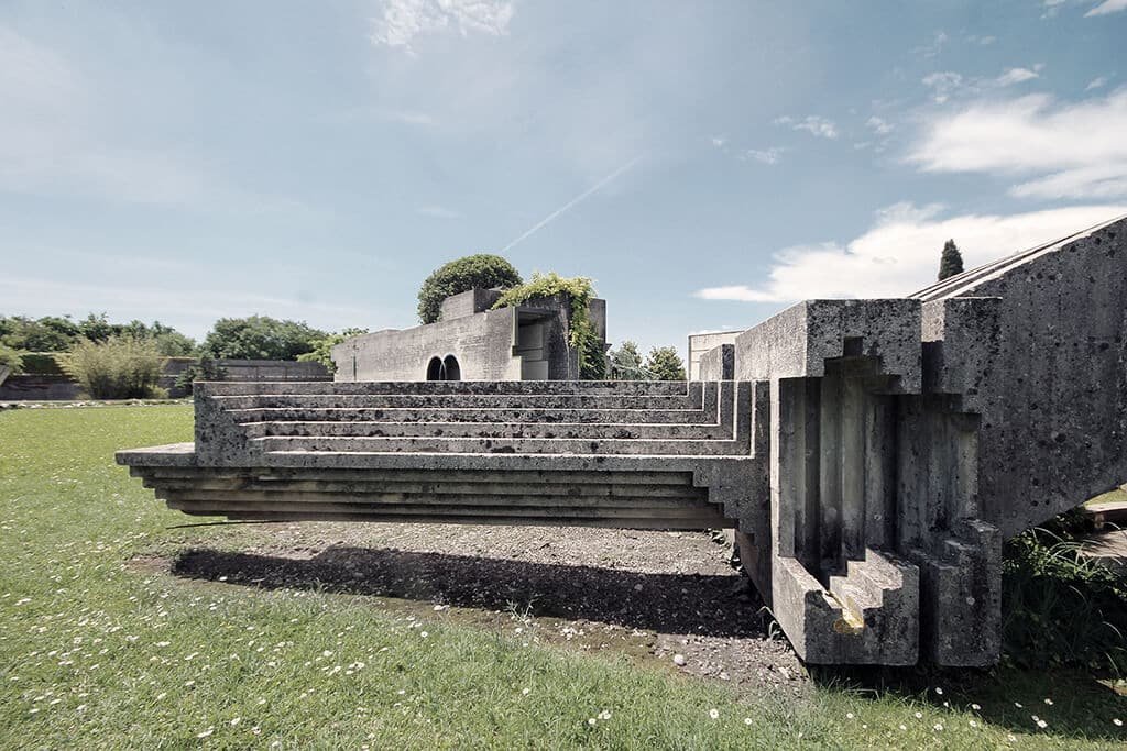 Brion Cemetery Sanctuary by Carlo Scarpa