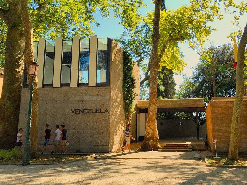 Pavilion of Venezuela by Carlo Scarpa at the Giardini della biennale