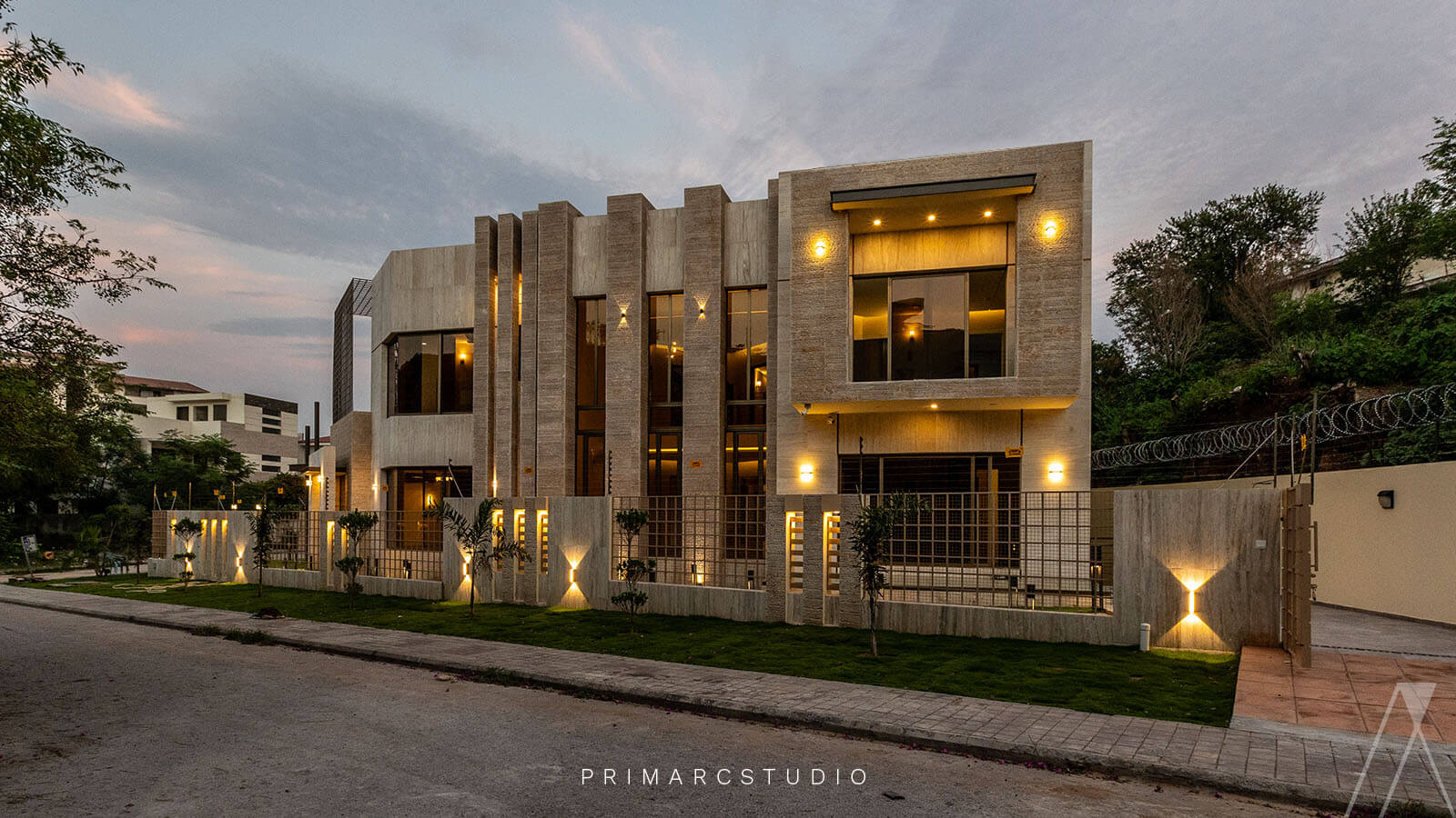 Corner 1 Kanal view of modern house in DHA Phase 2 Islamabad