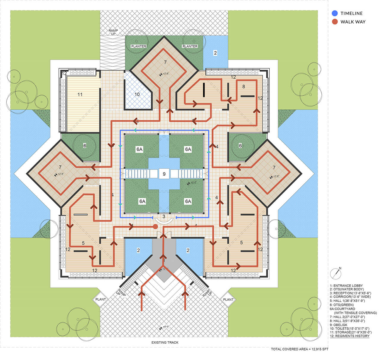 Plan of Museum in Nowshera