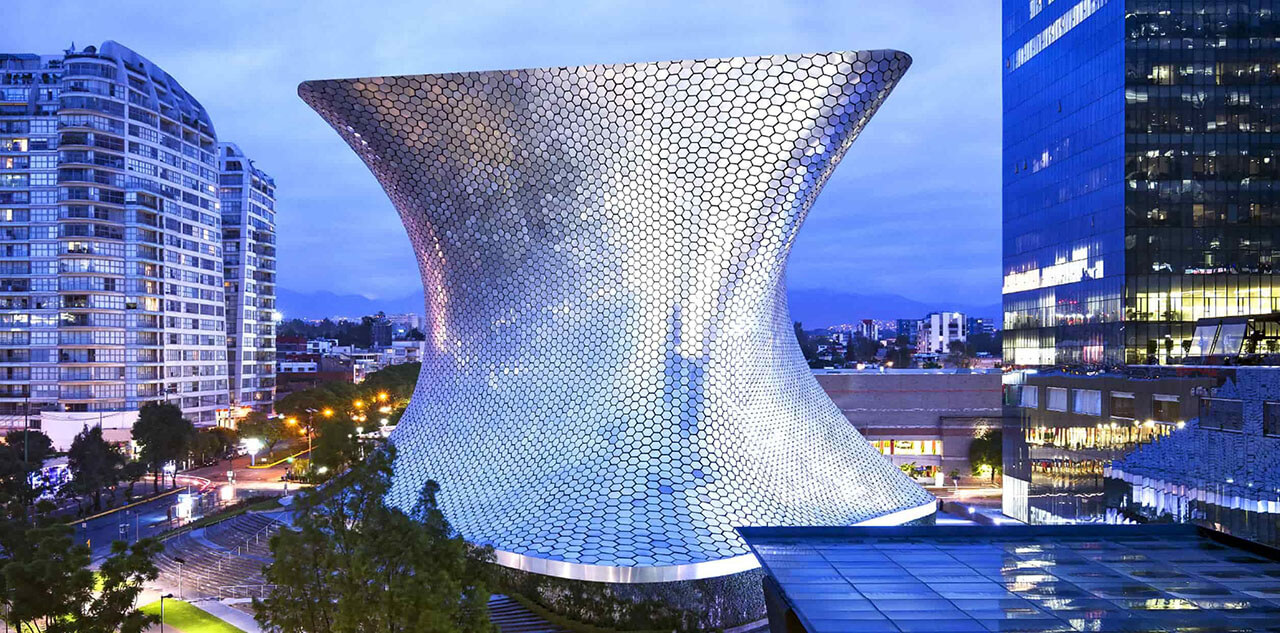 Museo Soumaya, located in Mexico City, is a private museum - parametric design