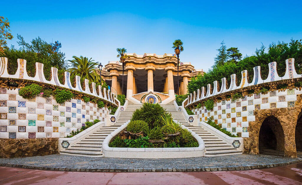 Park design by Architect Antoni Gaudi