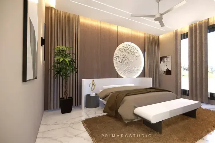 Japandi inspired bedroom design