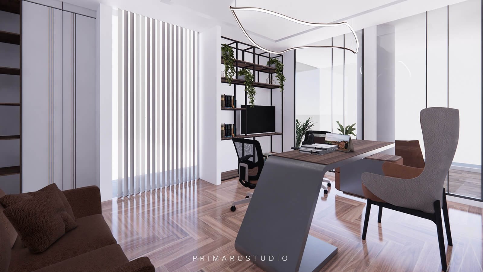 Stylish Executive Office Interior