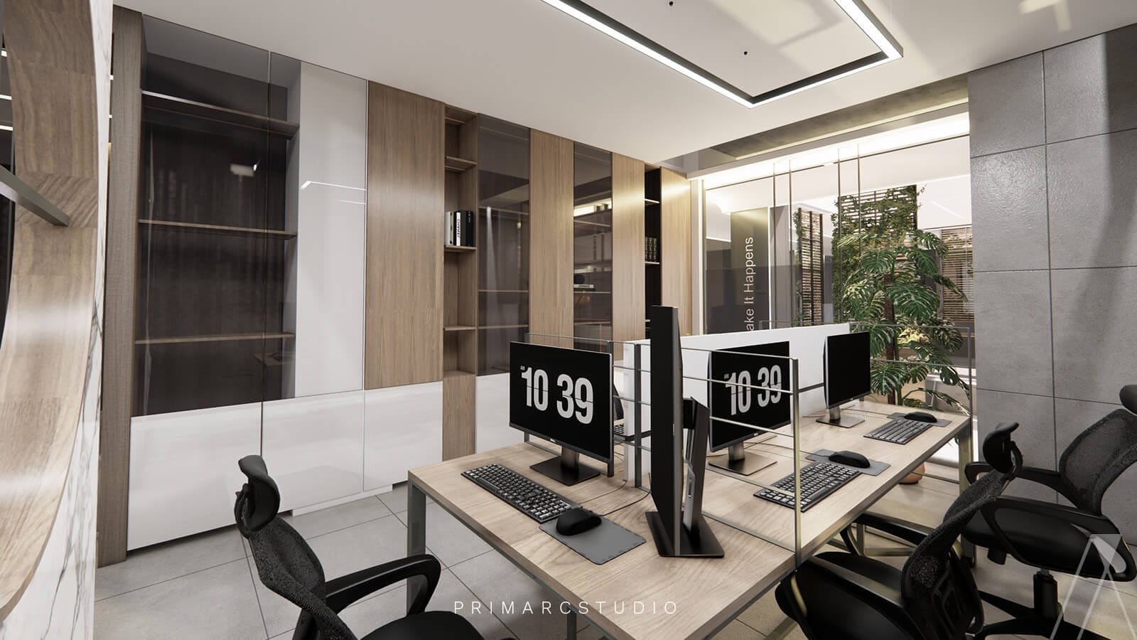 Contemporary Office Interior with Chic Modern Elements