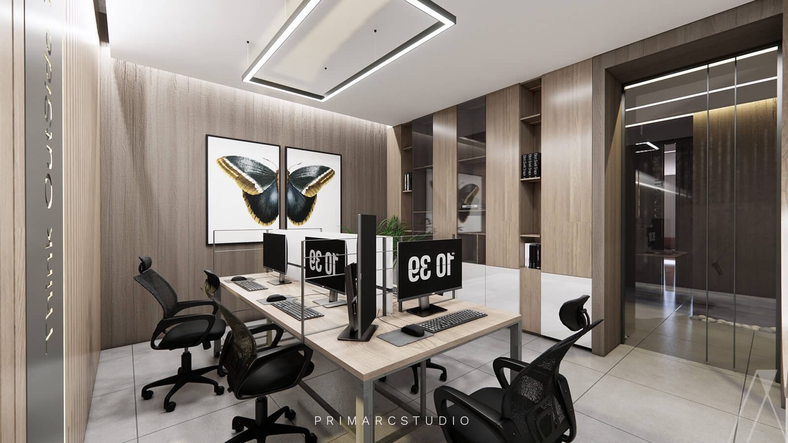 Office interior design for employees