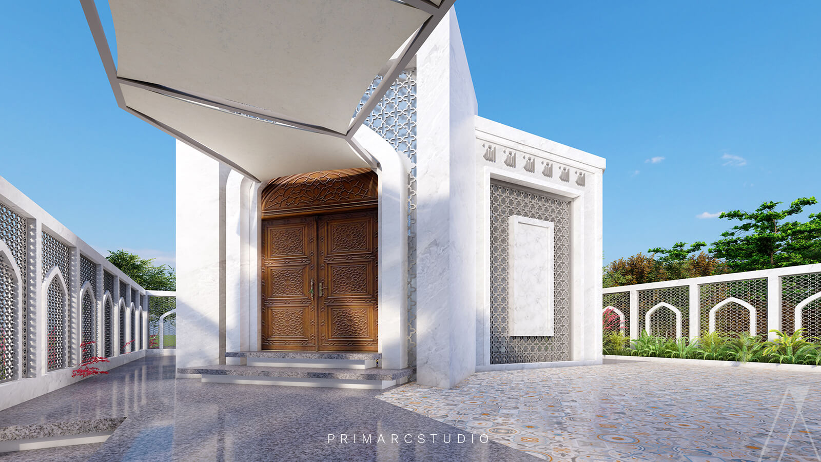 Entrance design of masjid