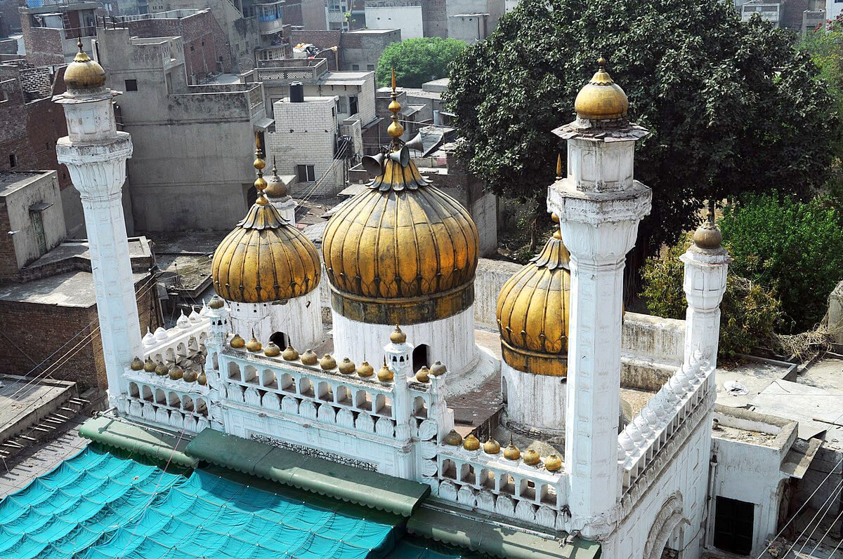 Mosque with gold dome