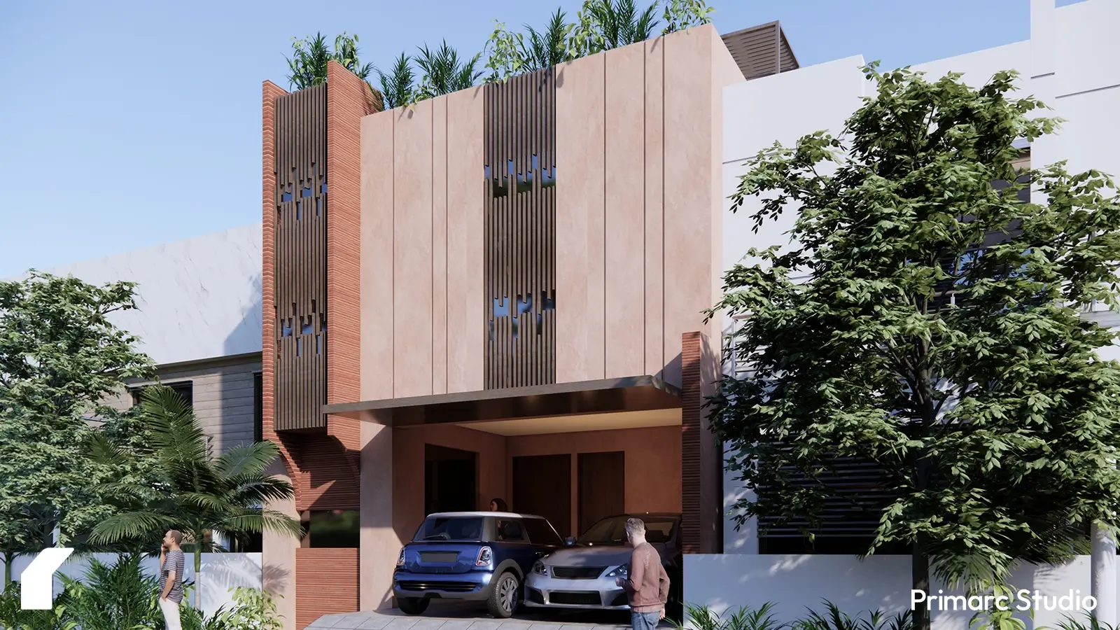 Contemporary house exterior design for 5 marla house design in Islamabad