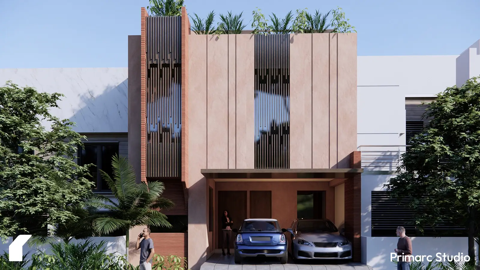 Contemporary house exterior design for 5 marla house design in Islamabad