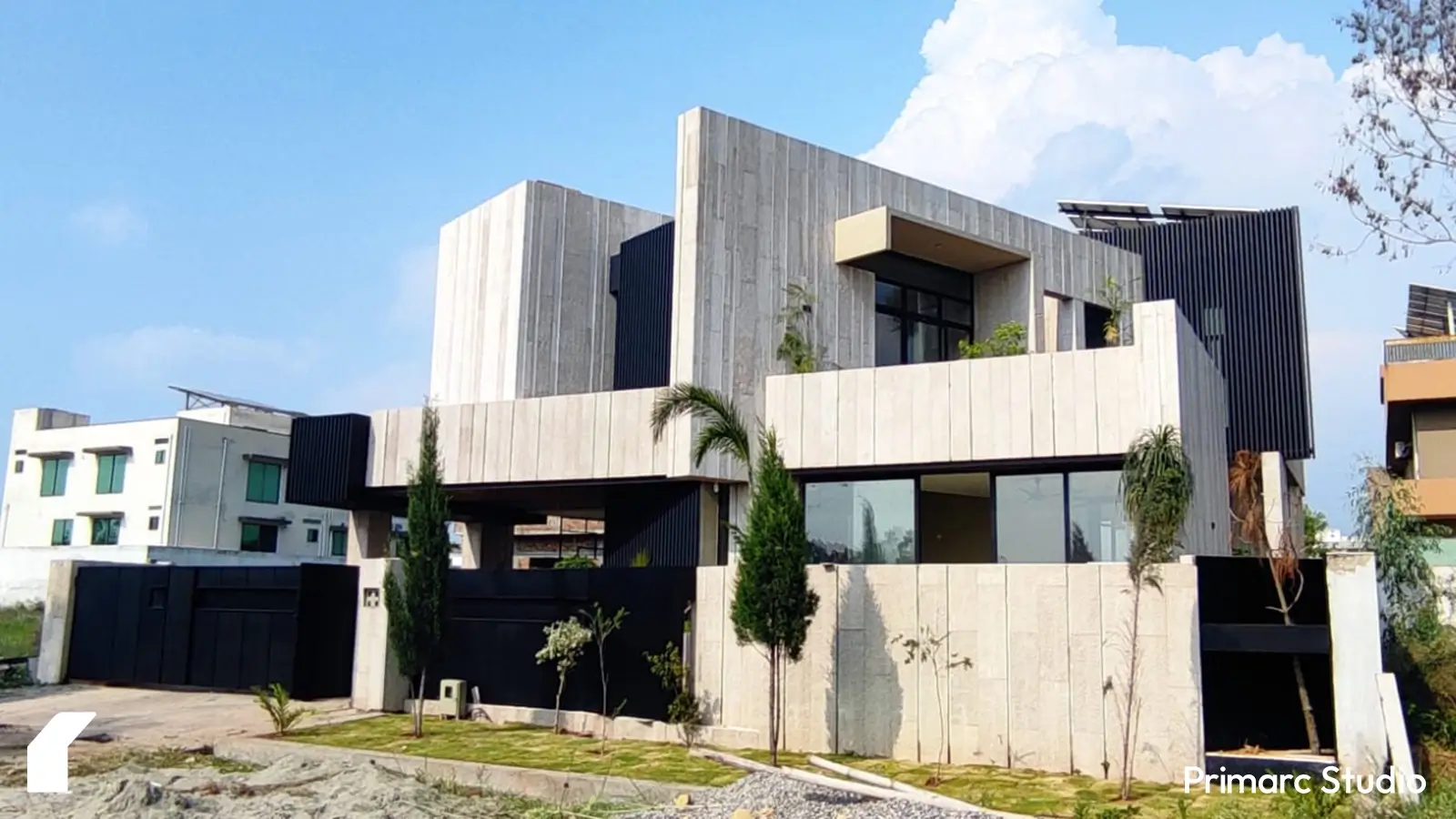 Modern house exterior design in Islamabad