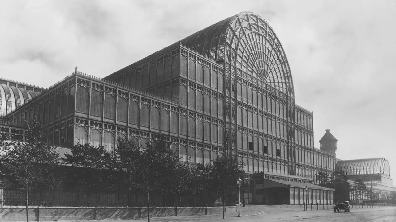 crystal palace london, steel and glass gives abundant natural light inside.