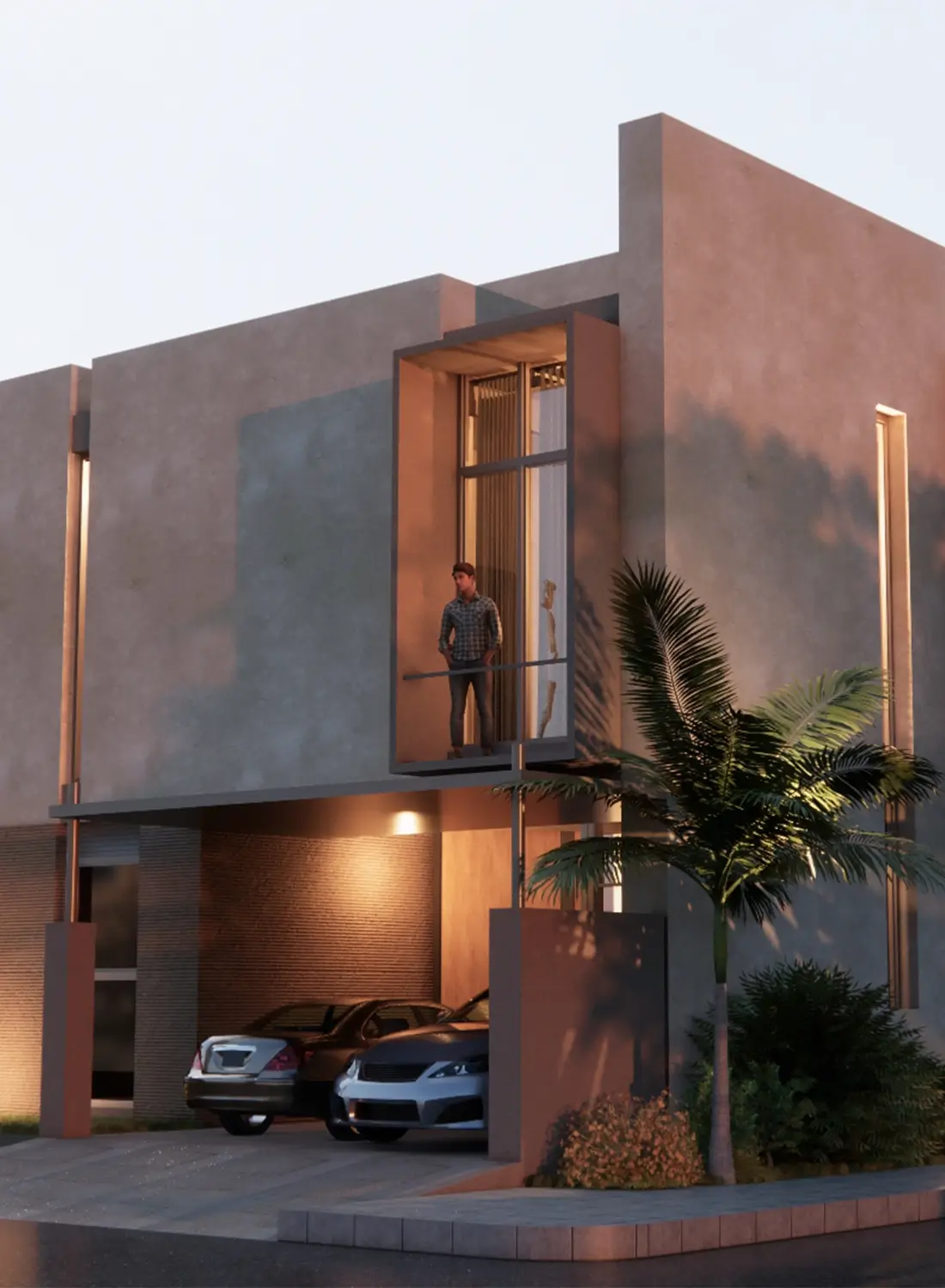 Image of a modern residential property in Islamabad featuring prominent gates and a private compound.