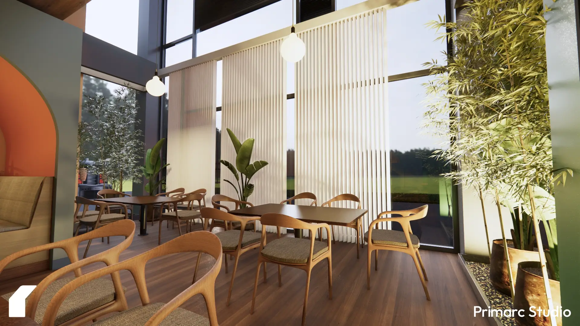 BDK Restaurant Interior Design in Kallar Syedan by Primarc Studio